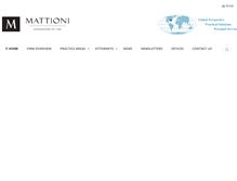Tablet Screenshot of mattioni.com